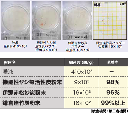 細菌吸着試験