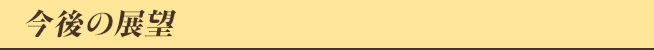 今後の展望