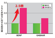脳腸相関のグラフ