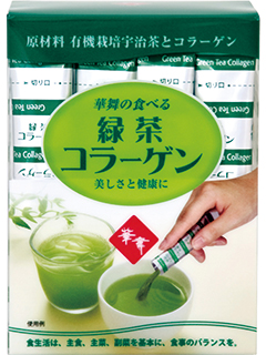 華舞の食べる緑茶コラーゲン　スティックタイプ【豚皮由来】