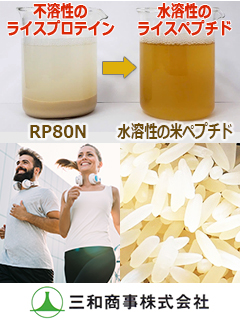 水溶性の米ペプチド「Rice Peptide」